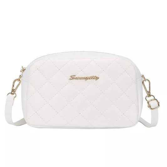 Chic Girl's PU Leather Embroidered Shoulder Bag - 1 Pc