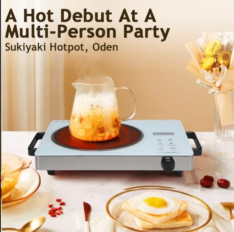 Ancher Plus SV-605 Infrared Cooker & Hot Plate – Multifunction & Digital Display – 3500W | Best Quality Cooker Digital Display ( Random Color )