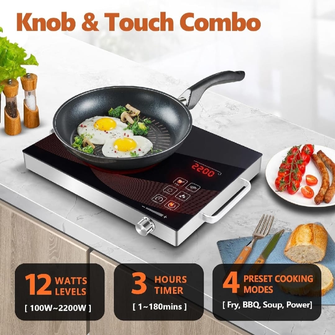 Ancher Plus SV-605 Infrared Cooker & Hot Plate – Multifunction & Digital Display – 3500W | Best Quality Cooker Digital Display ( Random Color )