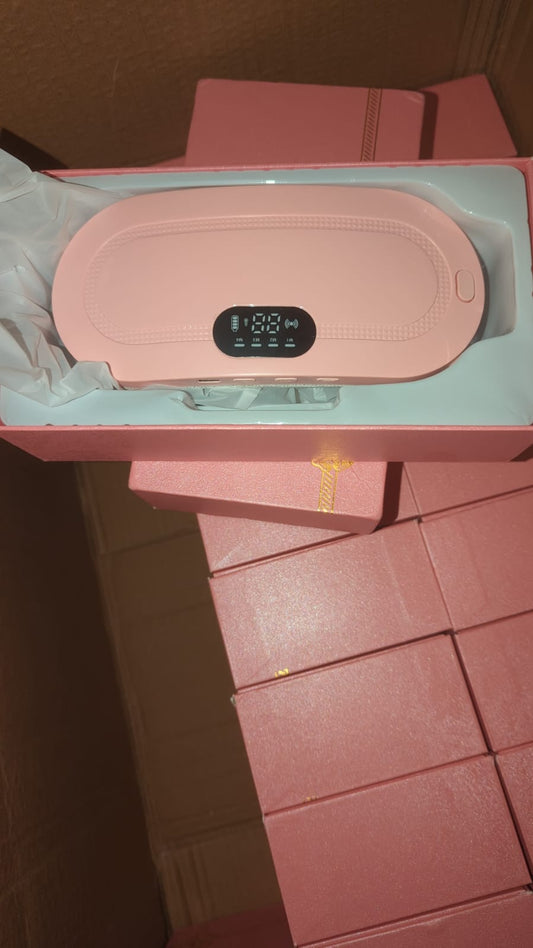 Heating Pad women Period Pain Cramp Relief Belt -Portable Menstrual Heating Pad, Heated Belly Belt for Menstrual Cramp Relief with 3 Heat Levels and 4 Modes, Electric Belt Massage for Women and Girls - Electric Massager Machine for Women