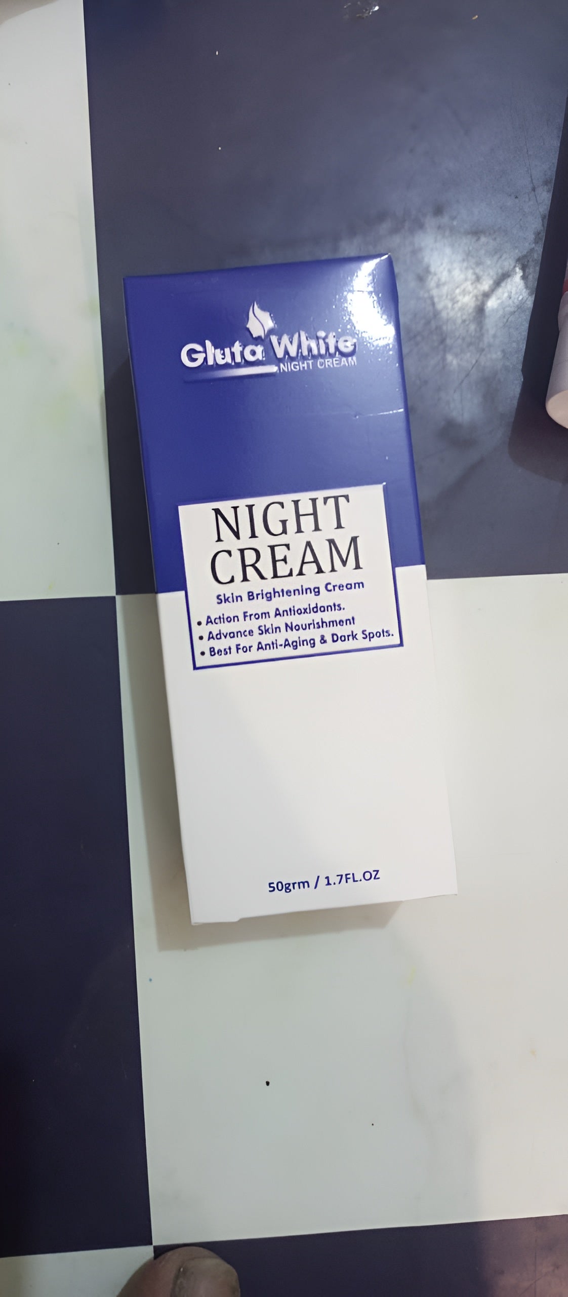 Gluta White Night Cream – Advanced Skin Brightening, Nourishing & Anti-Aging Formula (50ml)